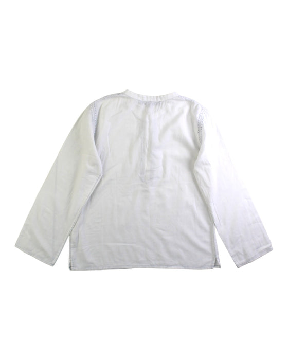 A White Long Sleeve Shirts from Bonpoint in size 6T for boy. (Back View)