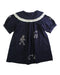 A Navy Short Sleeve Dresses from Sea New York in size 6T for girl. (Back View)