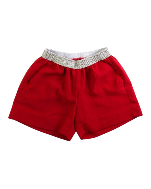 A Red Shorts from Hartford in size 6T for girl. (Front View)