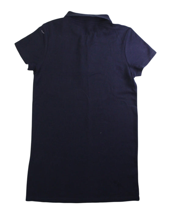 A Navy Short Sleeve Dresses from little Mo & Co. in size 7Y for girl. (Back View)