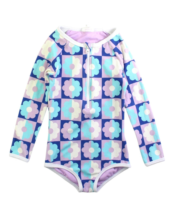A Multicolour Swimsuits from Seed in size 6T for girl. (Front View)