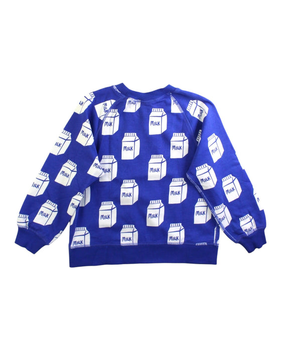 A Blue Crewneck Sweatshirts from Hanna Andersson in size 5T for neutral. (Back View)