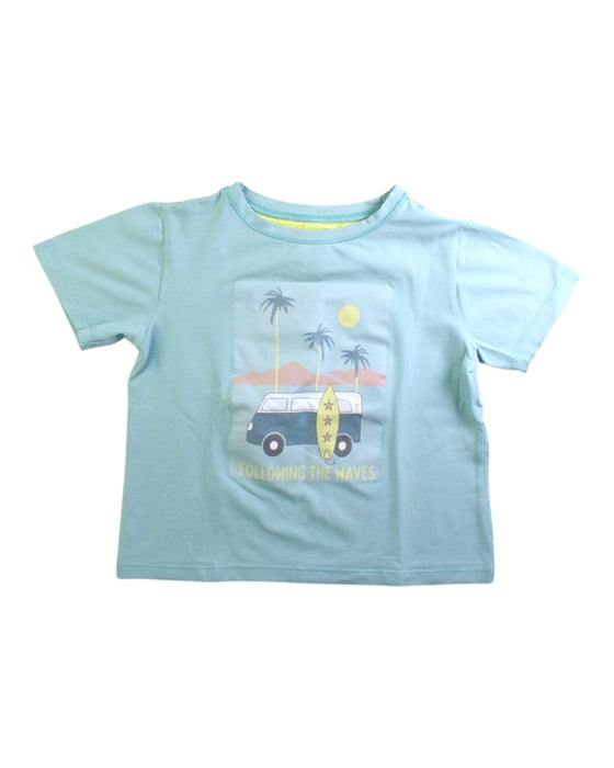 A Blue Short Sleeve T Shirts from MiBONBoN in size 5T for boy. (Front View)