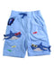 A Blue Shorts from Jojo Maman Bébé in size 3T for boy. (Front View)