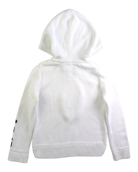 A White Hooded Sweatshirts from Polo Ralph Lauren in size 5T for boy. (Back View)
