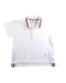 A White Short Sleeve Polos from Thom Browne in size 4T for boy. (Front View)