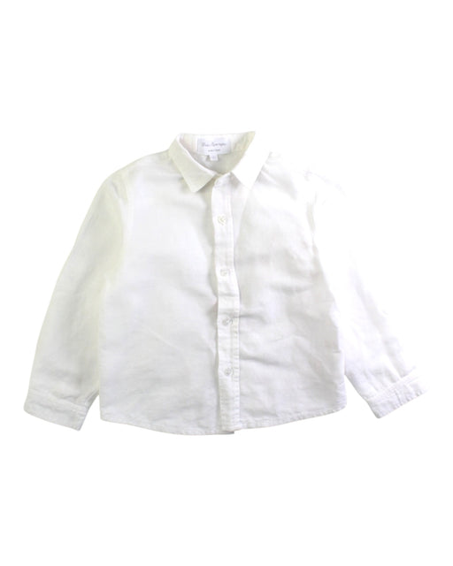 A White Long Sleeve Shirts from Fina Ejerique in size 4T for boy. (Front View)