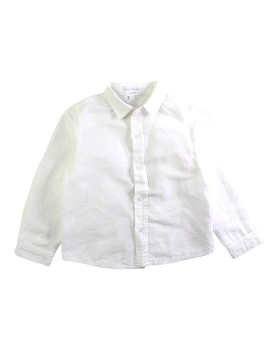 A White Long Sleeve Shirts from Fina Ejerique in size 4T for boy. (Front View)