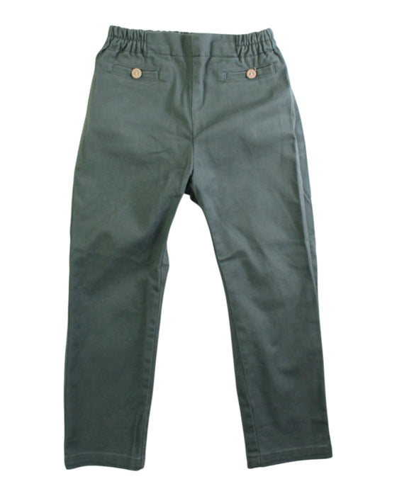 A Green Casual Pants from Fina Ejerique in size 4T for boy. (Front View)