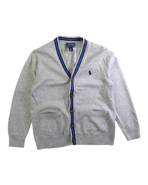 A Grey Cardigans from Polo Ralph Lauren in size 5T for boy. (Front View)