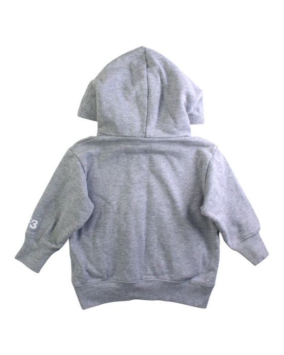 A Grey Hooded Sweatshirts from Y-3 in size 4T for boy. (Back View)