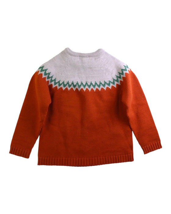 A Orange Knit Sweaters from MiBONBoN in size 4T for boy. (Back View)