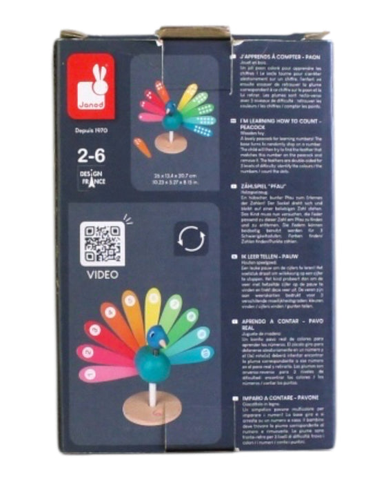 A Multicolour Educational Games & Activity Sets from Janod in size 2T for neutral. (Back View)