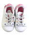 A White Sneakers from Adidas in size 12-18M for girl. (Back View)