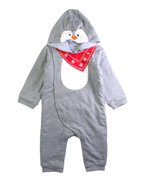 A Grey Long Sleeve Jumpsuits from Mides in size 12-18M for boy. (Front View)