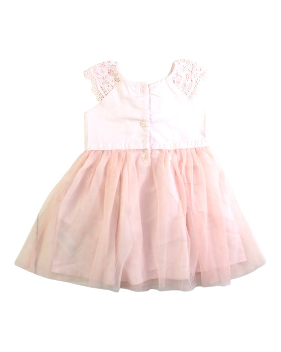 A Pink Sleeveless Dresses from Mamas & Papas in size 6-12M for girl. (Back View)