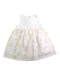 A White Sleeveless Dresses from Momonittu in size 12-18M for girl. (Back View)