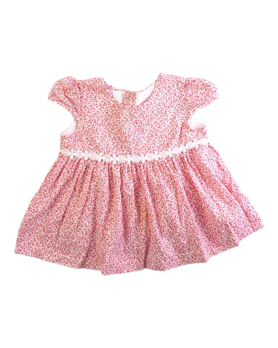 A Pink Short Sleeve Dresses from Momonittu in size 3-6M for girl. (Front View)