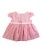 A Pink Short Sleeve Dresses from Momonittu in size 3-6M for girl. (Back View)
