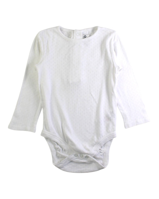 A White Long Sleeve Bodysuits from Jojo Maman Bébé in size 18-24M for girl. (Front View)