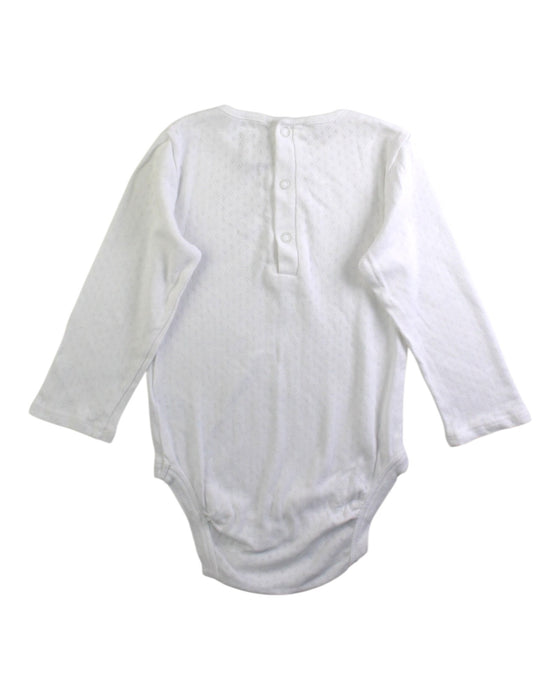 A White Long Sleeve Bodysuits from Jojo Maman Bébé in size 18-24M for girl. (Back View)