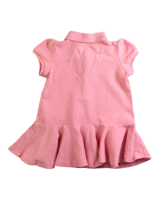 A Pink Short Sleeve Dresses from Ralph Lauren in size 3-6M for girl. (Back View)