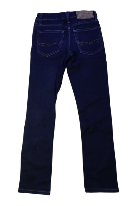 A Navy Jeans from Polo Ralph Lauren in size 8Y for boy. (Back View)
