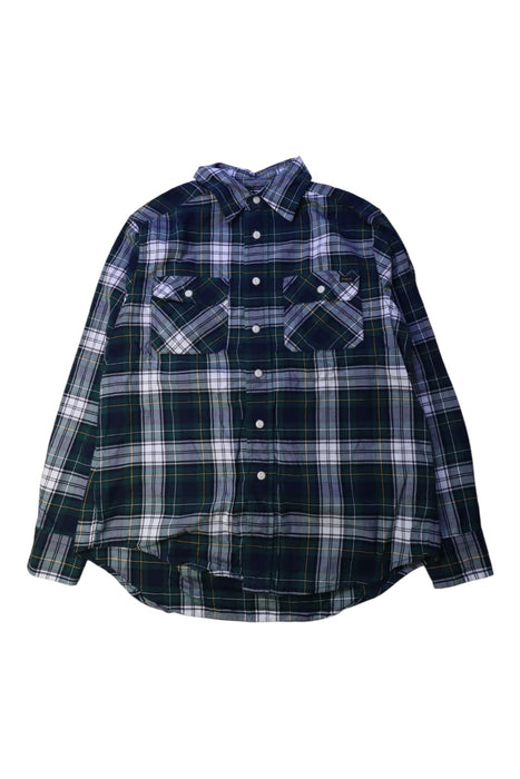 A Blue Long Sleeve Shirts from Polo Ralph Lauren in size 10Y for boy. (Front View)