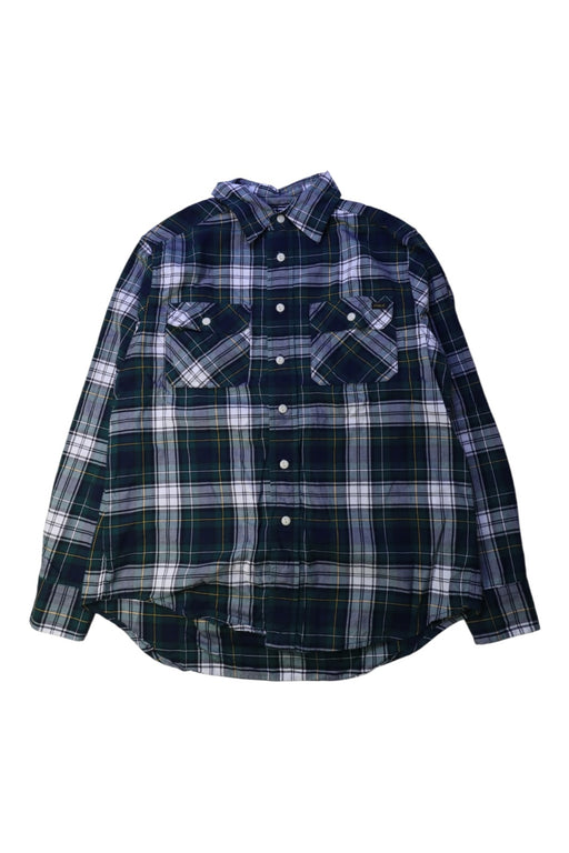 A Blue Long Sleeve Shirts from Polo Ralph Lauren in size 10Y for boy. (Front View)