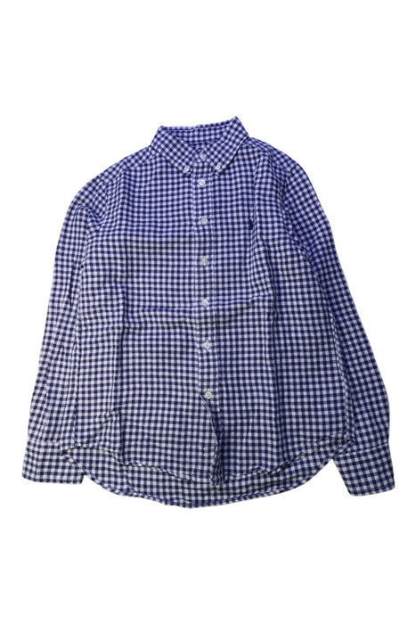 A Blue Long Sleeve Shirts from Ralph Lauren in size 10Y for boy. (Front View)