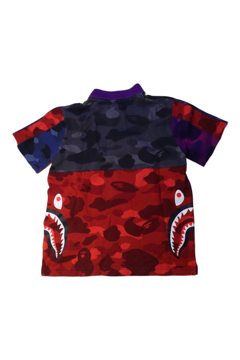 A Multicolour Short Sleeve Polos from Bape by A Bathing Ape in size 10Y for boy. (Back View)