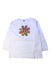 A White Long Sleeve T Shirts from Bape by A Bathing Ape in size 10Y for boy. (Front View)