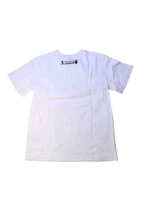 A White Short Sleeve T Shirts from Bape by A Bathing Ape in size 10Y for boy. (Back View)