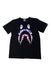 A Black Short Sleeve T Shirts from Bape by A Bathing Ape in size 12Y for boy. (Front View)