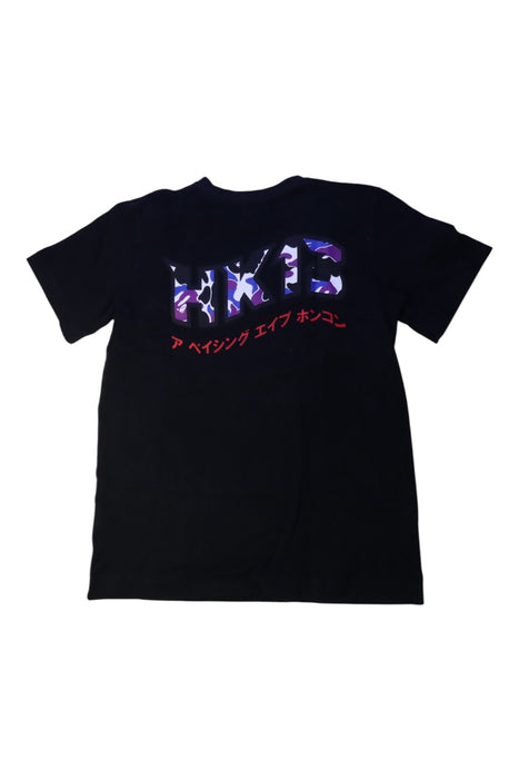 A Black Short Sleeve T Shirts from Bape by A Bathing Ape in size 12Y for boy. (Back View)