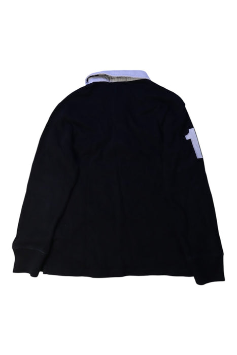 A Black Long Sleeve Polos from Polo Ralph Lauren in size 8Y for boy. (Back View)