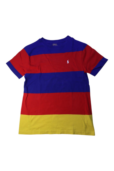 A Multicolor Short Sleeve T Shirts from Polo Ralph Lauren in size 10Y for boy. (Front View)