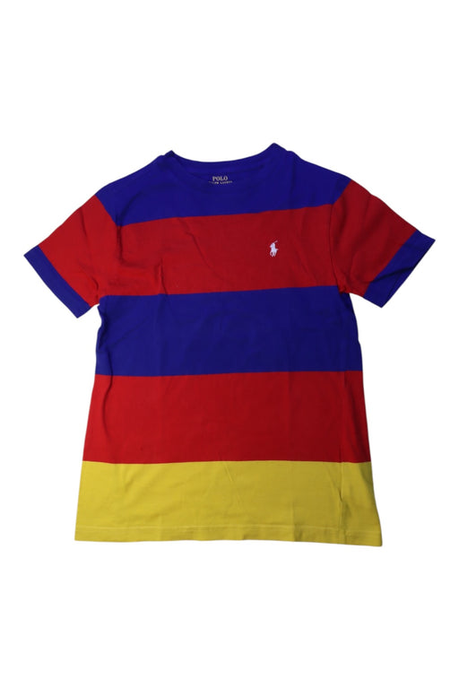 A Multicolor Short Sleeve T Shirts from Polo Ralph Lauren in size 10Y for boy. (Front View)