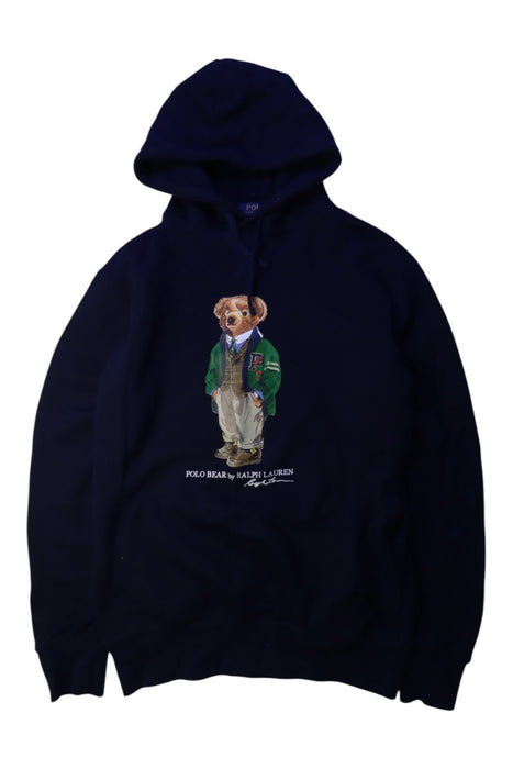 A Navy Hooded Sweatshirts from Polo Ralph Lauren in size 14Y for boy. (Front View)