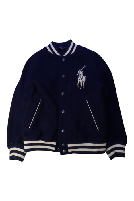 A Navy Blazers from Polo Ralph Lauren in size 8Y for boy. (Front View)