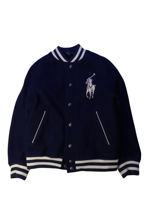 A Navy Blazers from Polo Ralph Lauren in size 8Y for boy. (Front View)