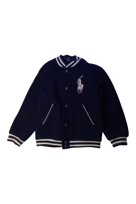 A Navy Lightweight Jackets from Polo Ralph Lauren in size 6T for boy. (Front View)