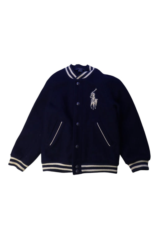 A Navy Lightweight Jackets from Polo Ralph Lauren in size 6T for boy. (Front View)