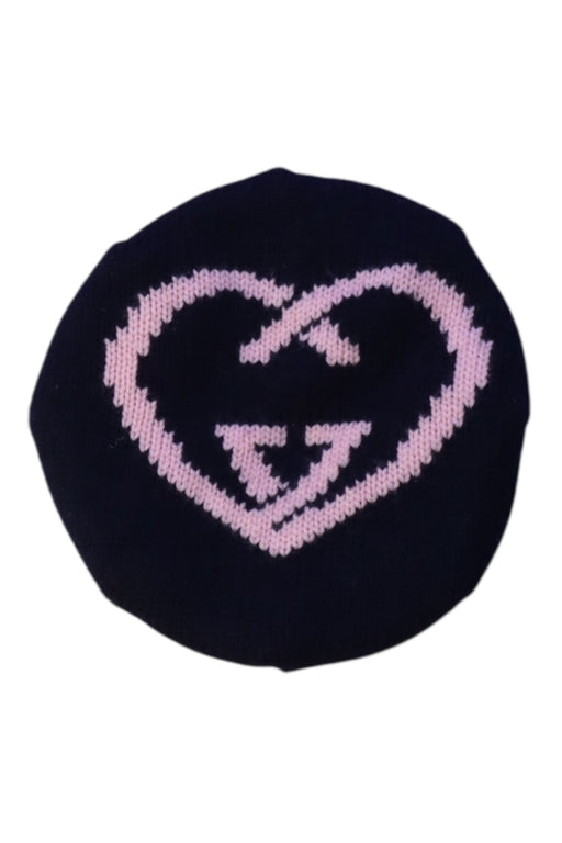 A Black Winter Hats from Gucci in size 6T for girl. (Front View)