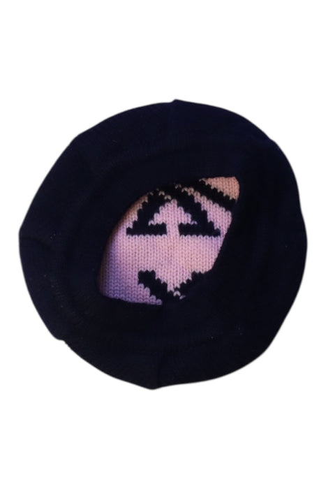 A Black Winter Hats from Gucci in size 6T for girl. (Back View)