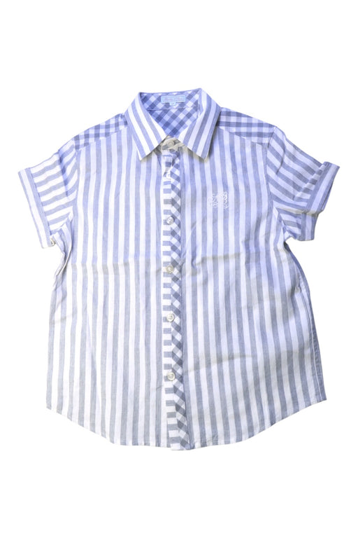 A Blue Short Sleeve Shirts from Nicholas & Bears in size 8Y for boy. (Front View)