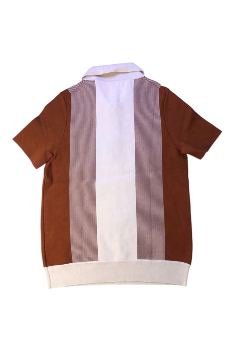 A Brown Short Sleeve Polos from REISS in size 7Y for boy. (Back View)