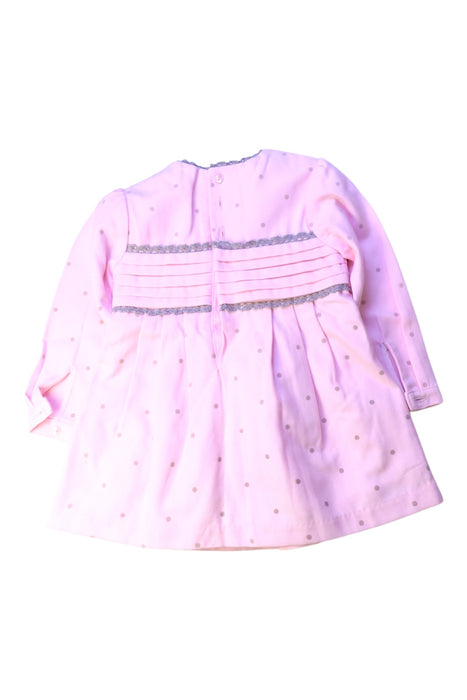 A Pink Long Sleeve Dresses from Tutto Piccolo in size 2T for girl. (Back View)