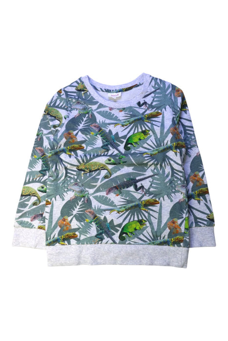 A Green Crewneck Sweatshirts from Seed in size 7Y for boy. (Front View)