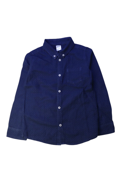 A Navy Long Sleeve Shirts from Anko in size 6T for boy. (Front View)